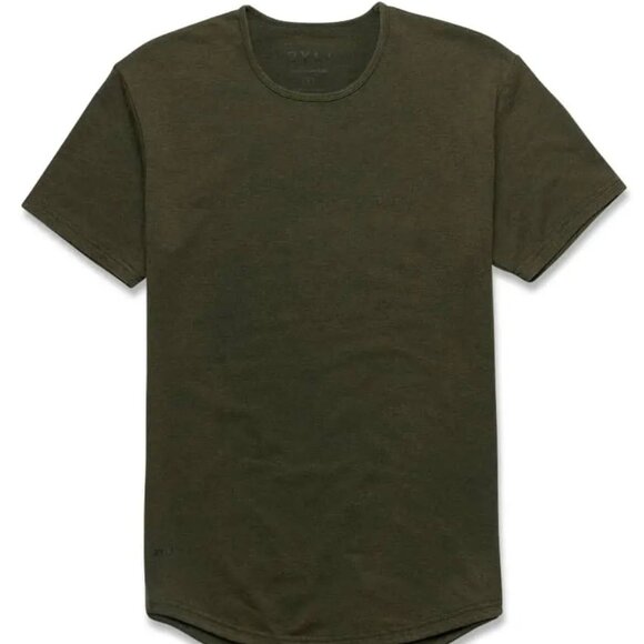 BYLT Premium Basics - Snow Wash Drop-Cut Tee Forest Medium - Picture 3 of 4